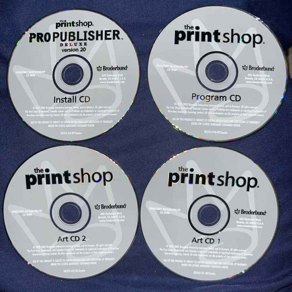 Printshop Publisher Deluxe V.20 (4 Disc)